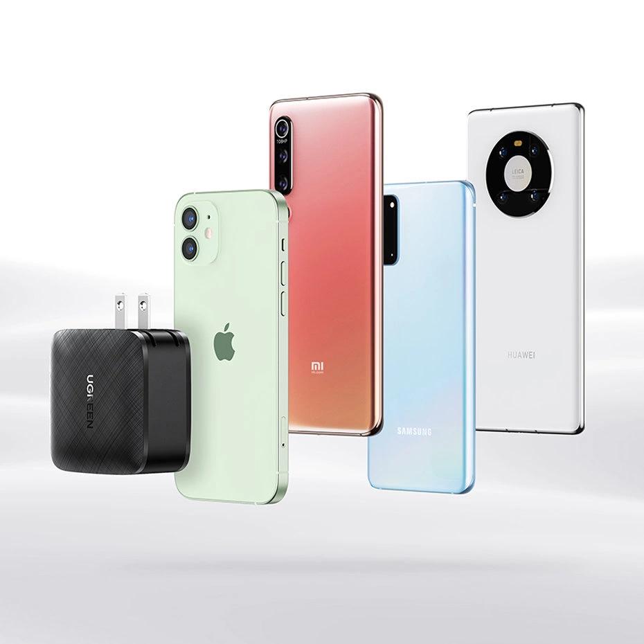 Ugreen Ładowarka Sieciowa 2X Usb Typ C 66W Power Delivery 3.0 Quick Charge 4.0+ Czarny (Cd216)