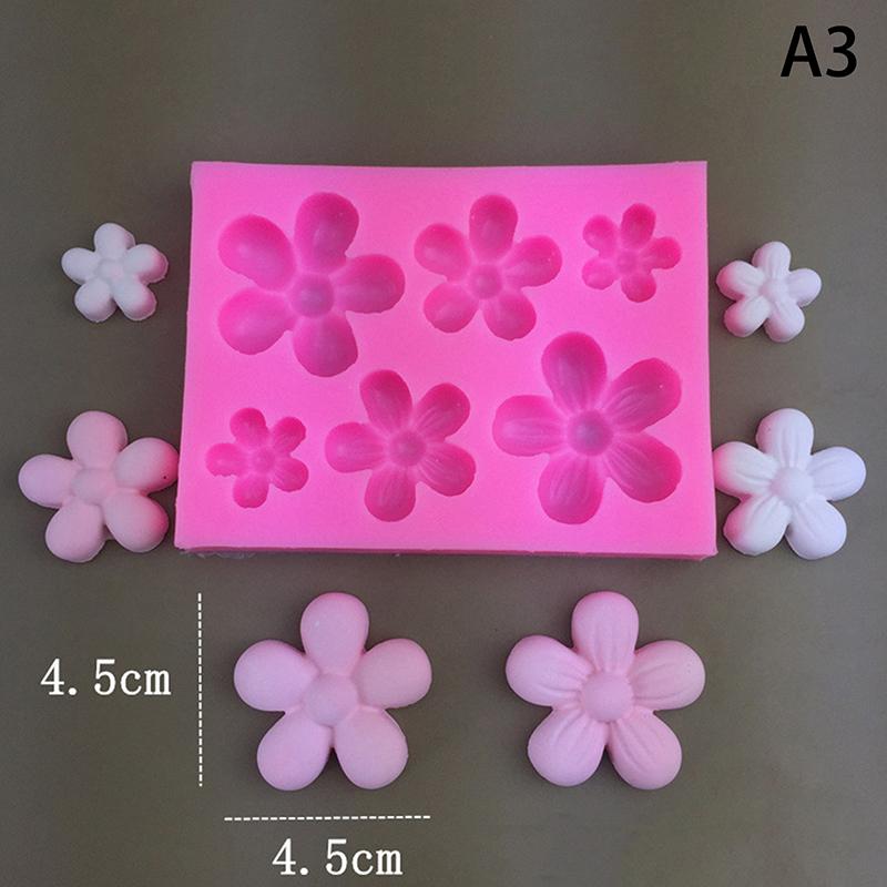 Blumen Kirschblüten Silikonformen DIY Fondant Kuchen Dekorationswerkzeuge Harz Ton Schokoladenformen Küchen Backform