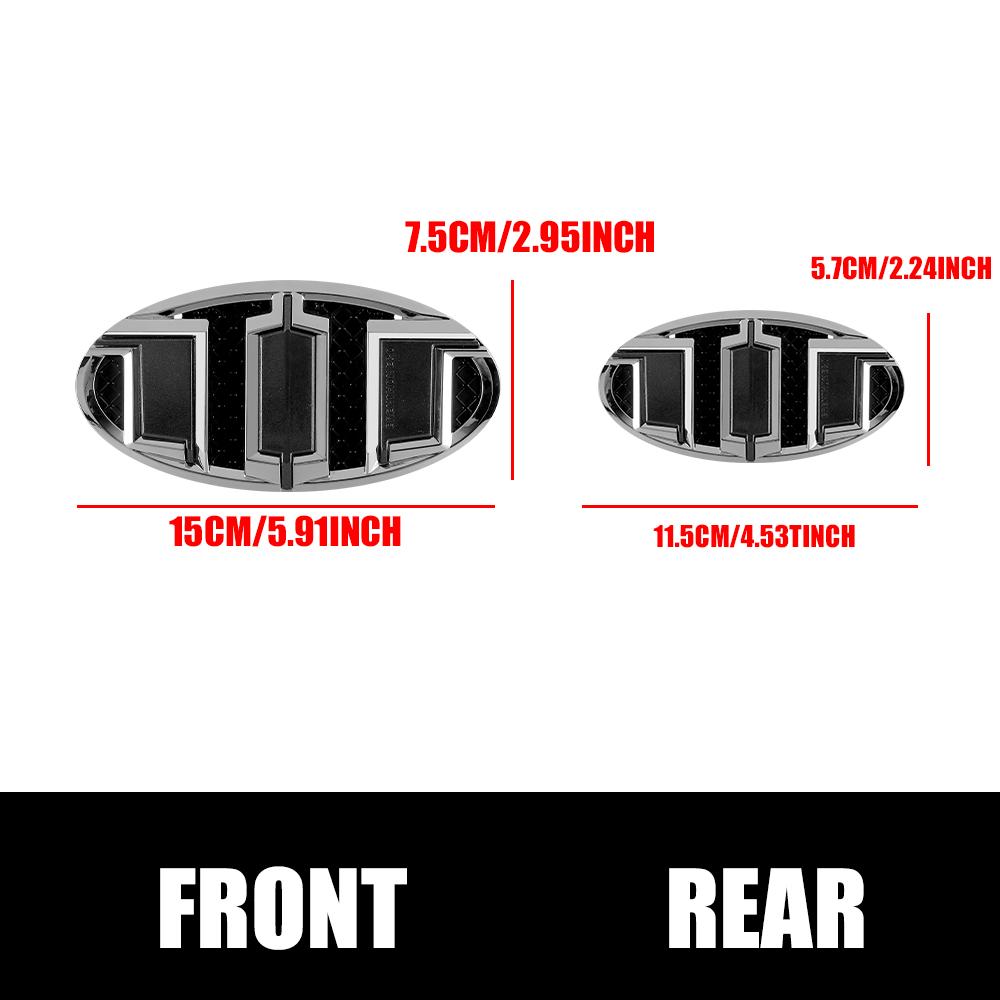 Car Accessories Front Grille Hood Rear Lid Trunk Stickers Badge For Kia Rio 2 3 K3 K5 Ceed Sportage Picanto Sorento Soul Optima