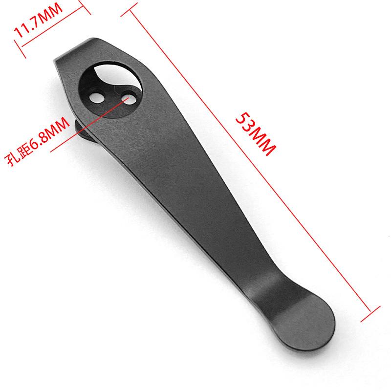 1pc Titanium Alloy Knife Pocket Clip Back Clamp For CldSteel Ti Lite 26SP Hold Out Finn Wolf Gunsite Counter Point DIY Parts