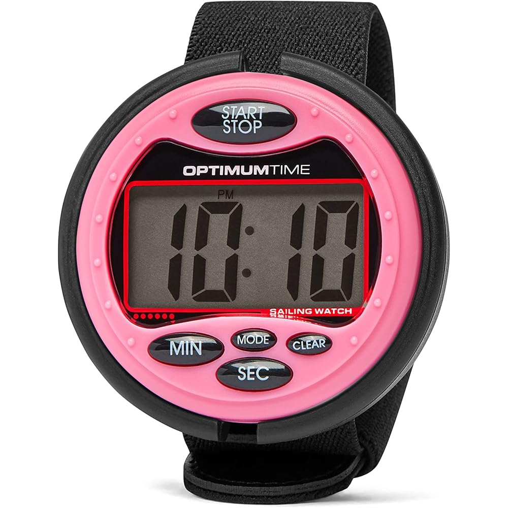 Optimum Time Series 3 Sailing Timer Pink Color Durable Design Accurate Timing Function