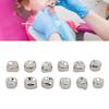 12pcs Metal Dental Teeth Crown Stainless Steel Temporary Protective Dental Metal Crowns for Children 