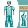 My World Minecraft Diamond Armor Cosplay Costume for Halloween