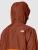 The North Face Compact Water Flame L Men's Jacket, Repellent, Lightweight, NP71830, Orange/Turtle Brown,