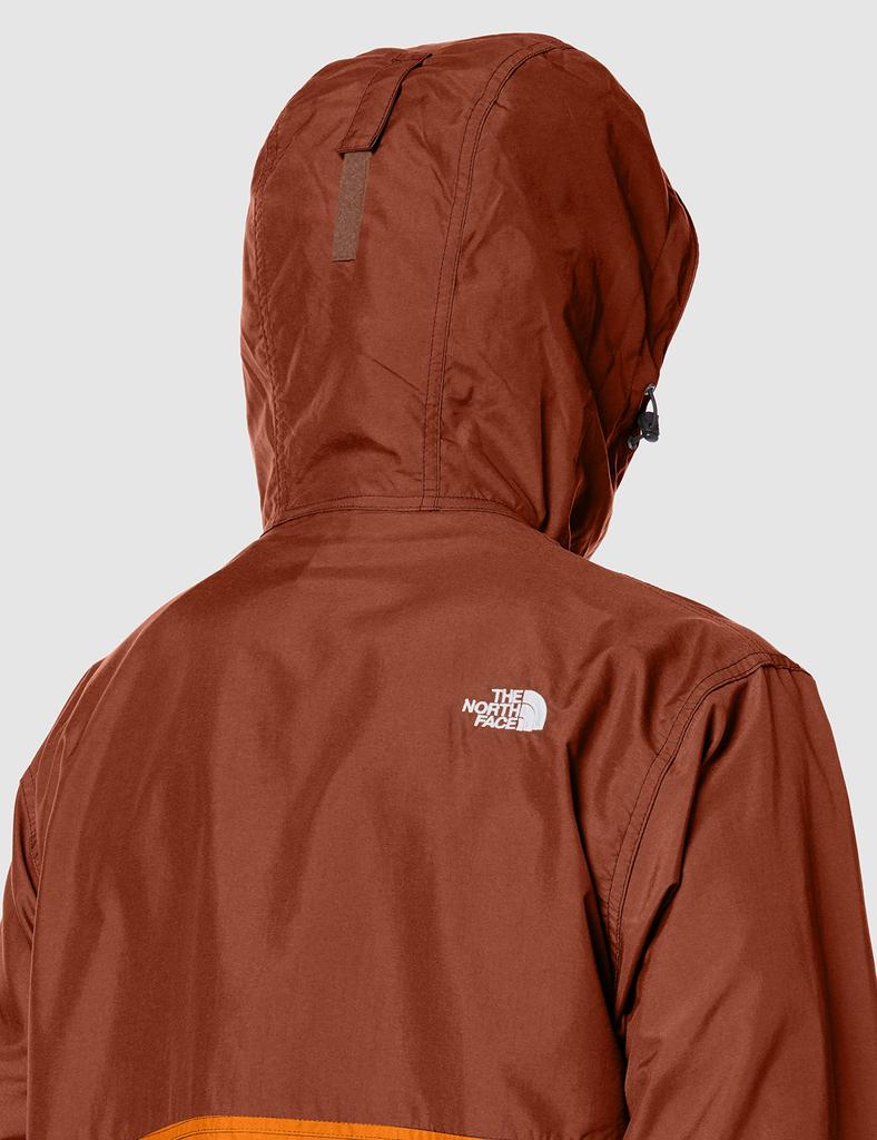 The North Face Compact Water Flame L Men's Jacket, Repellent, Lightweight, NP71830, Orange/Turtle Brown,