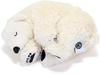 COLORATA Polar Bear Stuffed Animal Sleeping Series Cub Lying Down Soft Touch Realistic Animal Bear Toy Gift Birthday