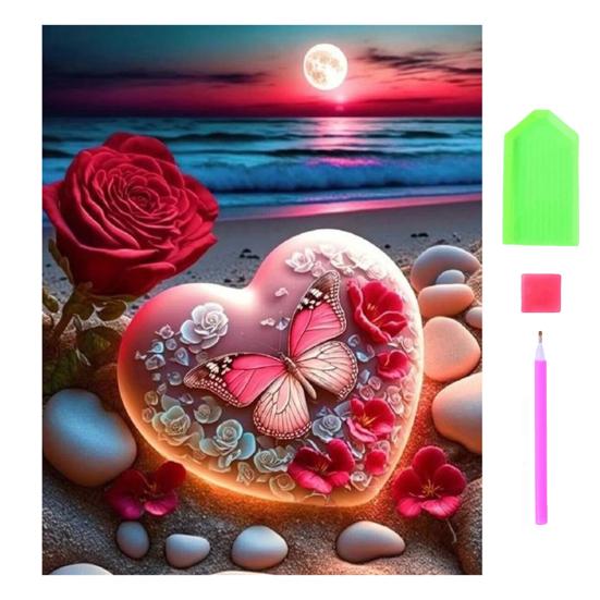 

1 комплект, набор для рисования искусственным алмазом, красочный цветок, бабочка, сделай сам, стразы, вышивка крестиком, рисунок, искусственный алмаз, художественные ремесленные проекты для розы красного