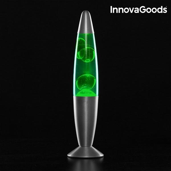 DEKORACYJNA LAMPA MAGMA Z LAWĄ 25W NOCNA ZIELEŃ