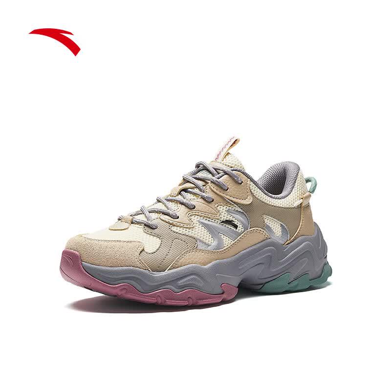 Anta Xingsu Women's Retro Thick-Soled Casual Running Shoes