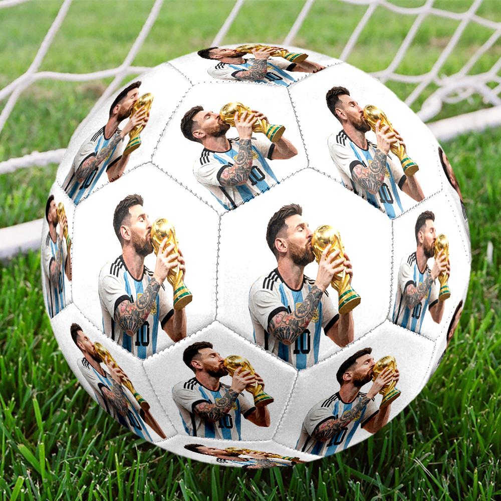 Messi 10 Number Soccer Player Size 5 Soccer Ball Machine Sewn Indooroutdoor Training And Matches Unique Gift For Soccer Lovers
