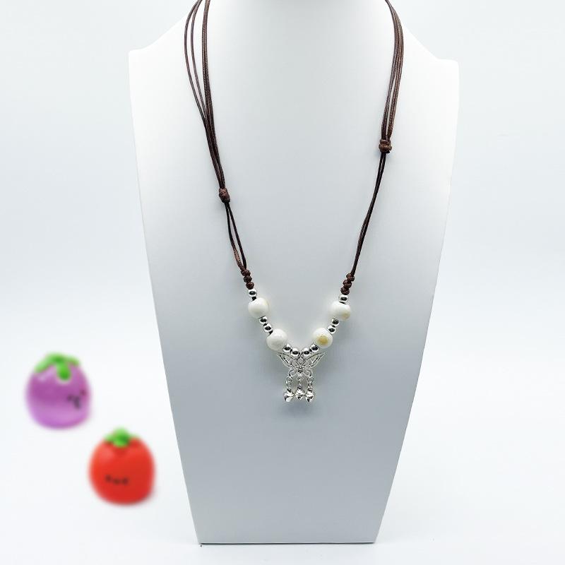 Accessories, Jewelry, Woven Beaded Sweater Chain, Ceramic Necklace, Female Niche Feeling Does Not Fade