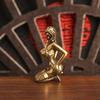 Brass Modern Beauty Statue Ornaments Desktop Office Bedroom Desktop Handicrafts Beauty Art Simulation Model Ornament Collection