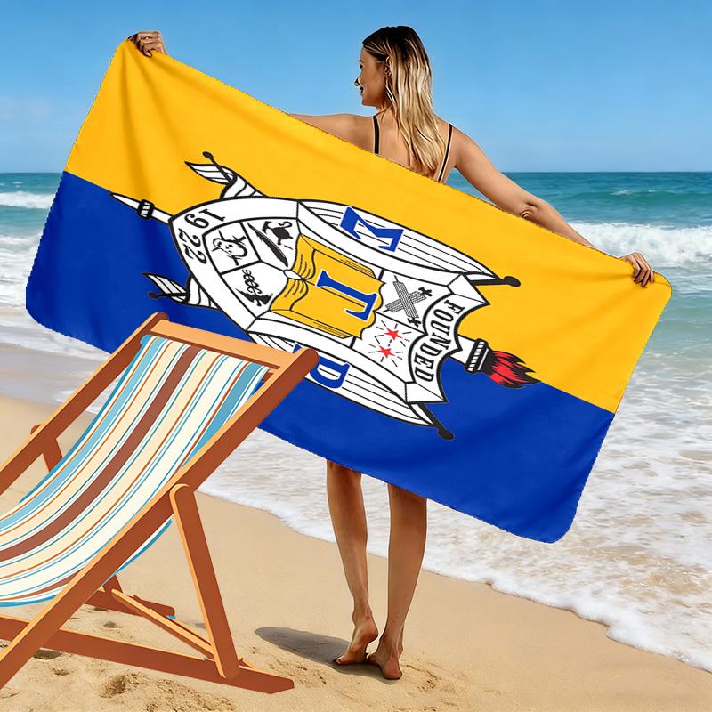 Sigma Gamma Rho Print Beach Towel, Large Soft Quick Dry Towel for Beach Camping Swimming