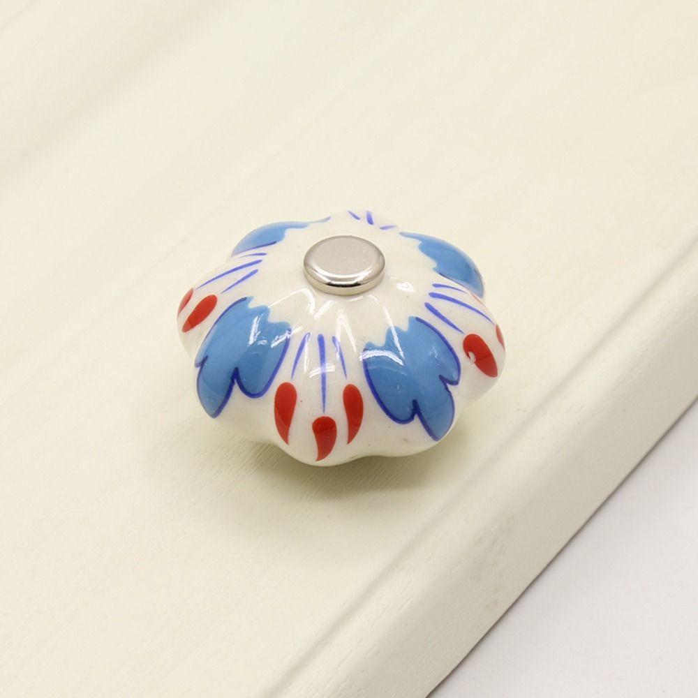 Multiple Colors Ceramic Handle Single Hole Cabinet Pull Vintage Door Knob  Shoe Cabinet