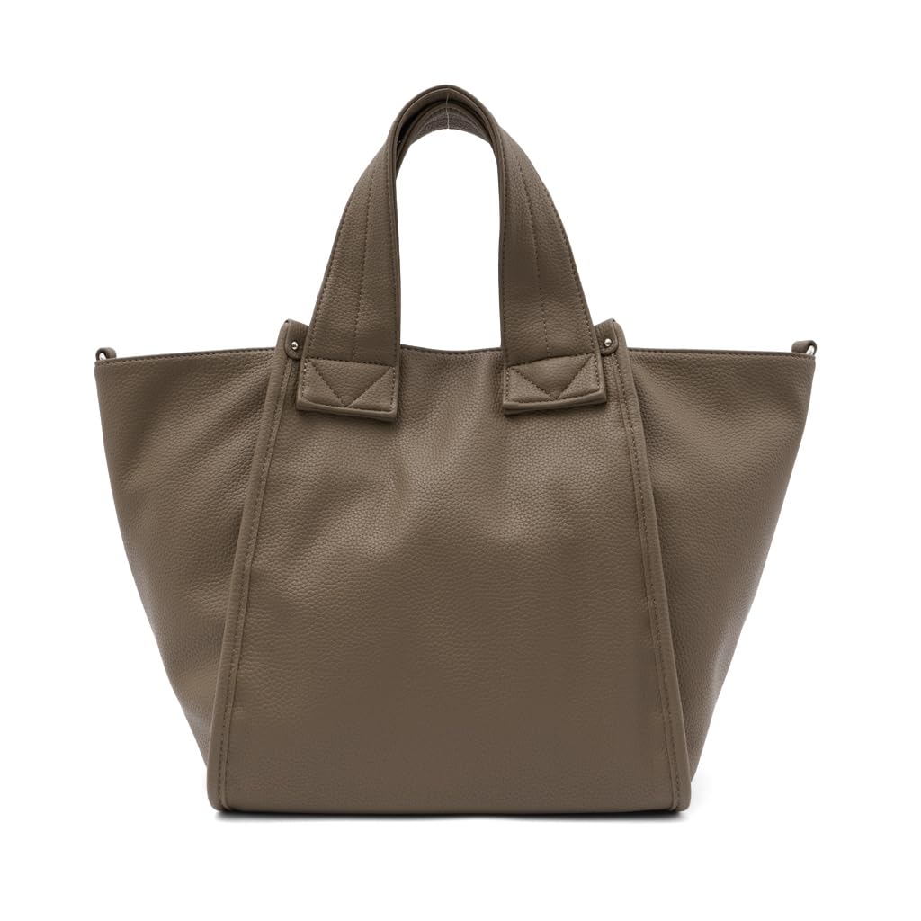 VITAFELICE Square Tote Women's 3-Way Bag, sib-20054p (Gray Beige)