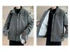 Men's Plus Size Casual Korean Lapel Cardigan Jacket for Autumn and Winter