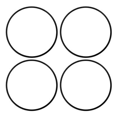 4Pcs 16 Inch Wheel Rim Protector Ring Anti Scratch Self Adhesive Wheel Rim Guard Trim Ring for Flat Rim Edge Car Black