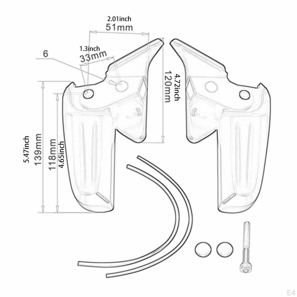 Rutschfeste Fußstützen, Einfache Montage, Rostfrei, Mehrzweck, Klapppedale für Autoteile