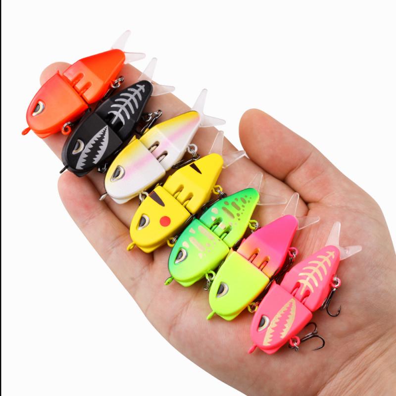 Lure Bait Micro Pencil6.5GDouble Hook Slow Sinking Bionic Bait Colorful Topmouth Culter Bass Mandarin Fish Bait6CM