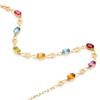 BELLA BOX New Fashion Personality Rainbow Seven-color Plated 18K Gold Color Treasure Bracelet Female Imitation Tourmaline Hand Jewelry