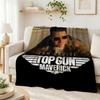 Top Gun Maverick Movie Poster Pattern Blanket Fluffy Plush Throw Blanket For Living Room Gaming Room Home Decor Holiday Gift