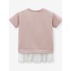 Girls' Pure Cotton Mid-Length Short-Sleeved T-Shirt Dress, New Summer Thin Children's Pink Stylish Round-Neck Top 8