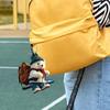 Cute Bear Rearview Mirror Pendant Stylish Backpack Bear Design Lifelike White Bear Ornament