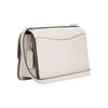 COACH Morgan 26 Solid Color Snap Commuting Flip Nameplate Cowhide Shoulder Crossbody Bag Medium Women's White