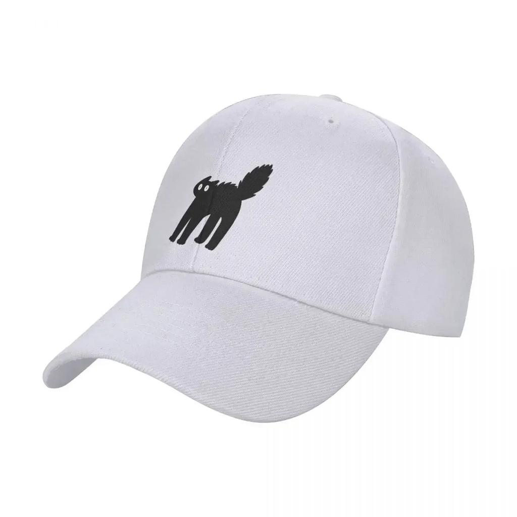 Very spooked black cat Baseball Cap Golf Cap Hat men Man Women's