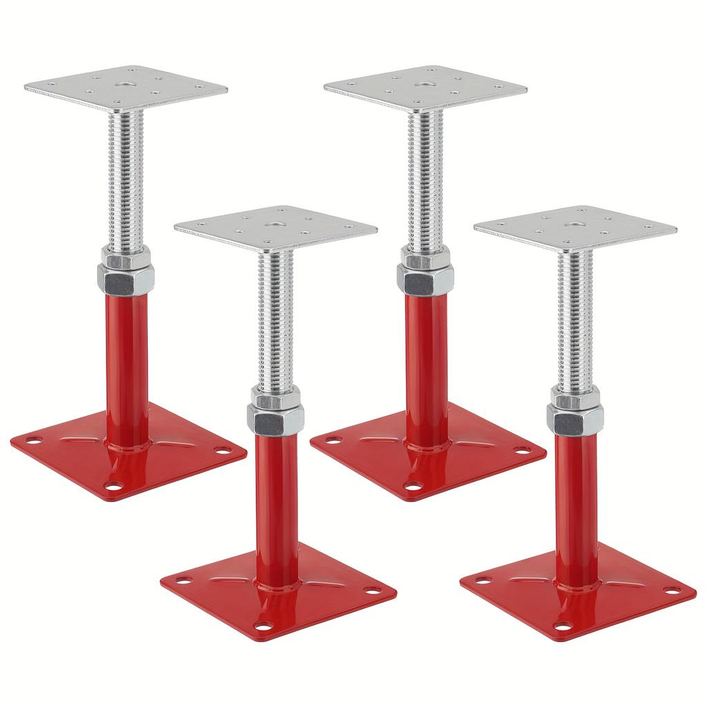 5-8" Adjustable Screw Jacks Post 2/4/8PCS,5000LBS Load Capacity House Floor Foundation Jacks for Basement Floor Leveling