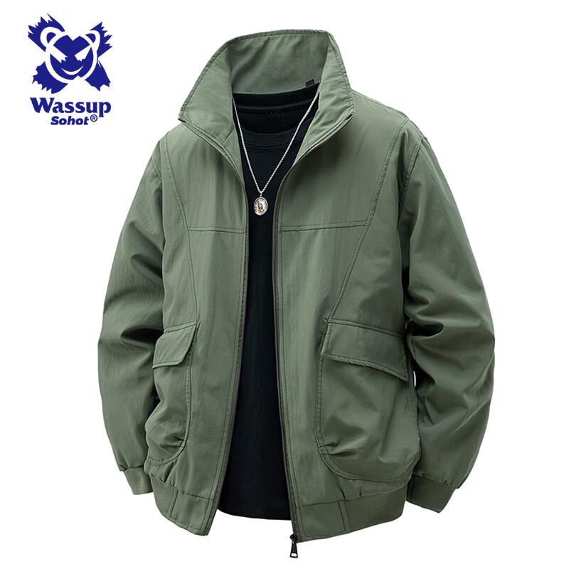 

Wassup Sohot Men s Casual Workwear Flight Jacket 3XL