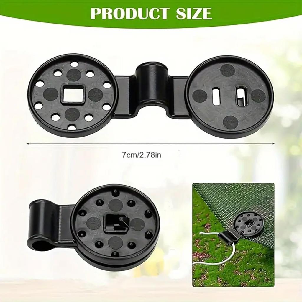 50pcs Cloth Heavy Duty Lock Grip, Universal Garden Plant Clamps for Tarpaulin, Mesh, Canopy, Fence