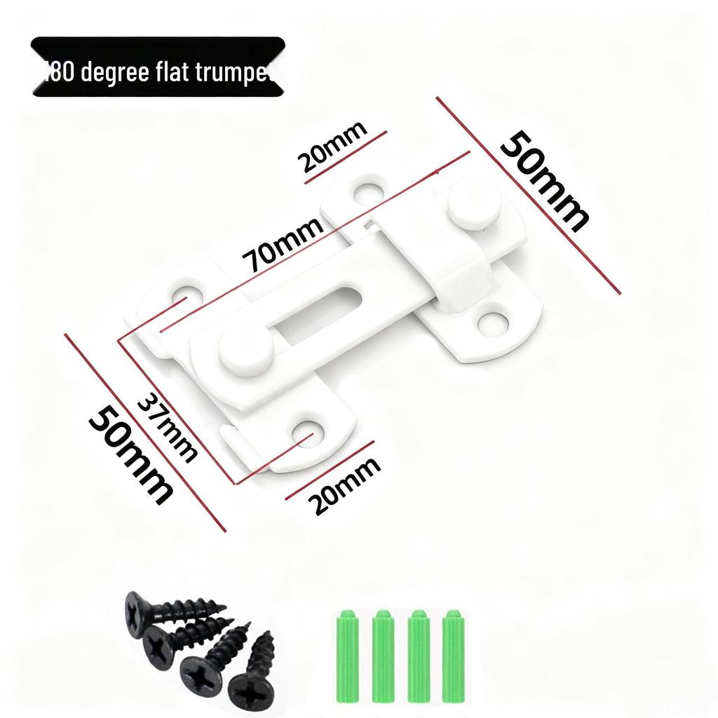 Modern Black Stainless Steel Door Buckle Latch for Pet Cage or Barn Sliding Doors