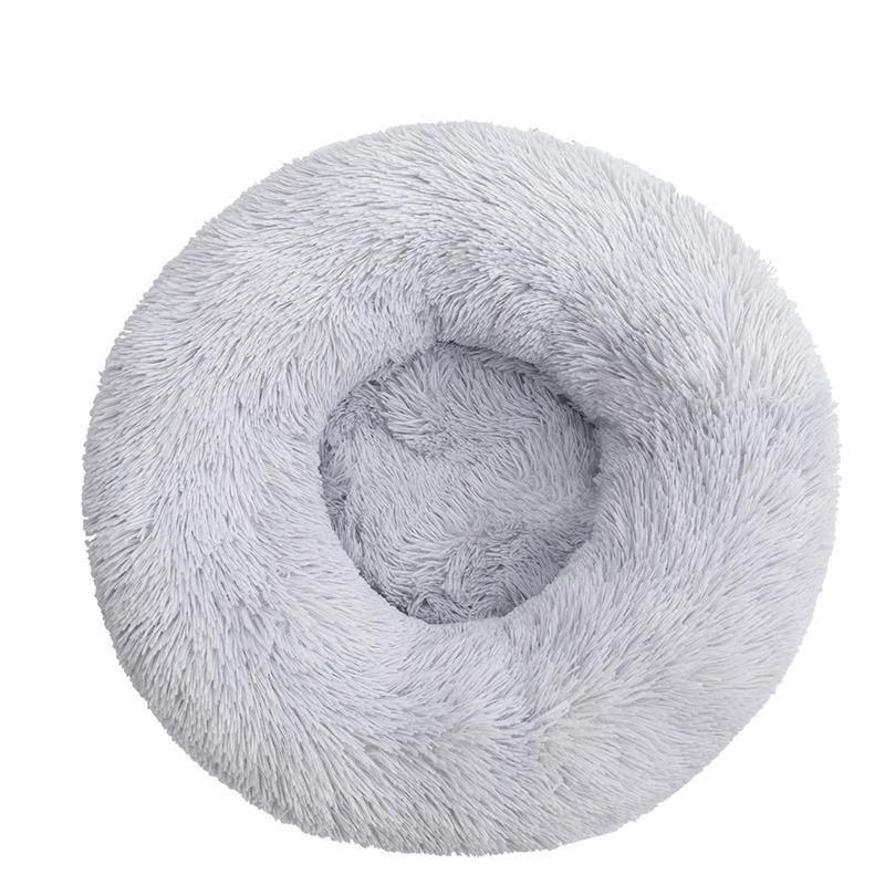 Fluffy Dog Bed Puppy Donut Mat for Cat Indoor Cats Anti-Slip Machine Washable Small Medium Multiple Sizes Colors Calming Pet Bed