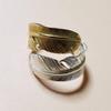 Used Gold & Silver Double Feather Ring, New and Unused