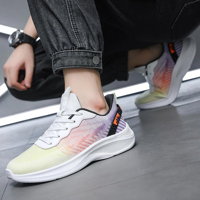 Mesh Super Light Men Running Sneakers Fashion Breathable Tenis Masculino Outdoor Wear-resisting Athletic Shoes Large Size 39-50