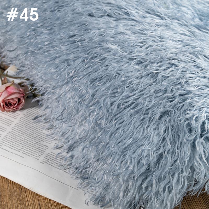 50*170cm High-grade 6cm Long Hair Cashmere Fabric Lamb Curly Imitation Tan Sheep Wool Plush Fabric DIY Clothing Dolls Cosplay