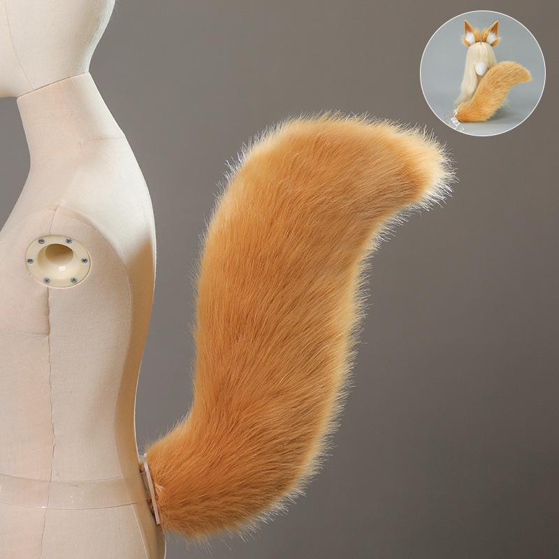 Tamamo - No - Mae Cat Girl Cosplay Set - Fluffy Ear Headband & Tail (Anime Convention Prop)