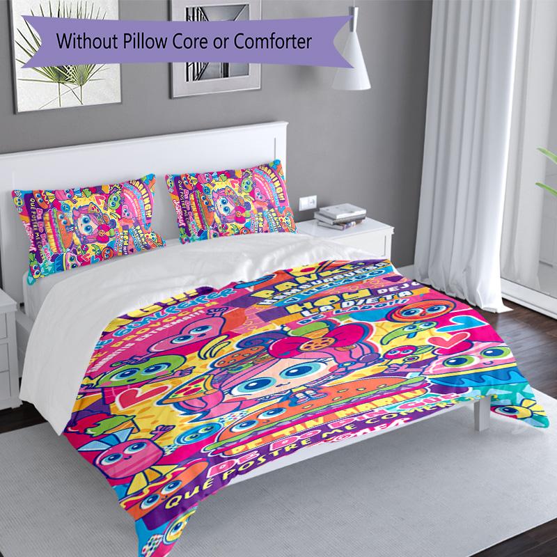 3pcs Distroller Alushhhe Green pattern bedding set duvet cover set includes duvet cover &pillowcases, perfect all season bedroom decoration & gift