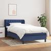 3126443 vidaXL Divan Bed with Mattress Blue 80x200 Cm Fabric