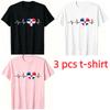 Fun ECG Lines Pattern Print Men's T-shirt Summer Men's and Women's Casual Fashion Tops Men's Short Sleeve T-shirt Oversize Clothing