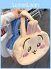 Borsa a Spalla Ricamata in Peluche Cartone Animato Chiikawa con PVC Trasparente per Uso Quotidiano