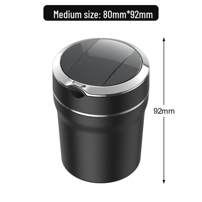 LED Car Ashtray with Flame Retardant Liner and Smoke Extinguishing Lid