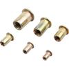 150pcs Rivet Rivet Combination Kit Rivet Nut Tool Kit Steel Yellow Galvanized Thread Rivet Nut Insert Kit M3 / M4 / M5 / M6 / M8