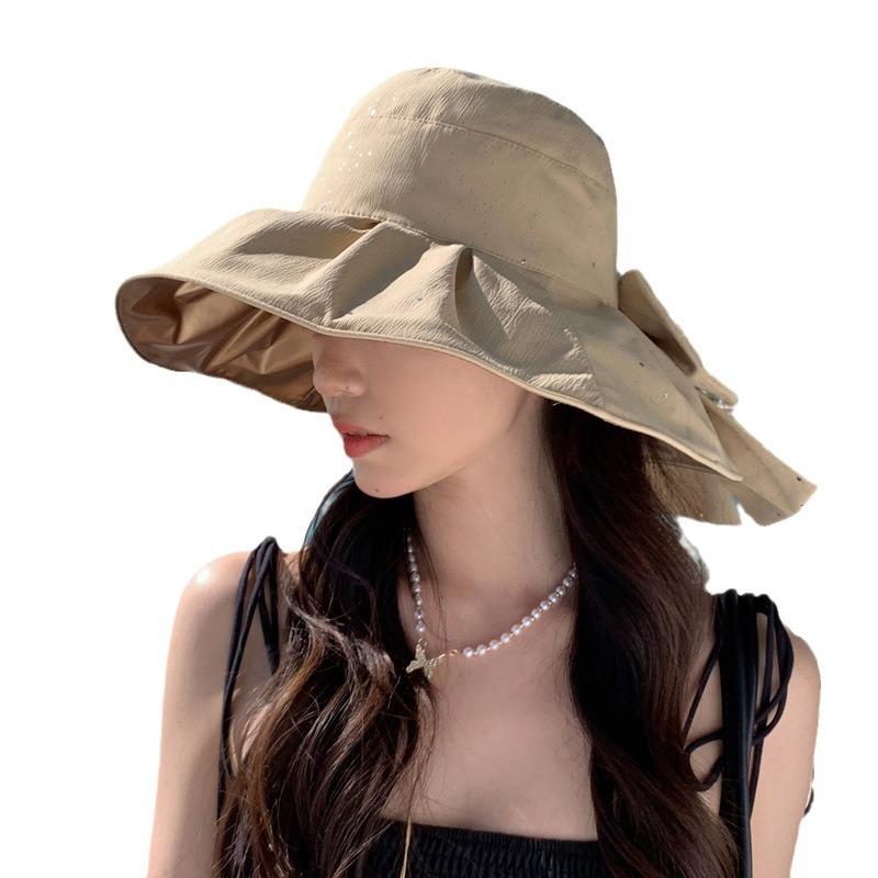 Hut Damen Sommer Neu UV-beständig Fischerhut Koreanische Ausgabe Dayan Mode Strand Reise Sonnenschutz Schirmmütze