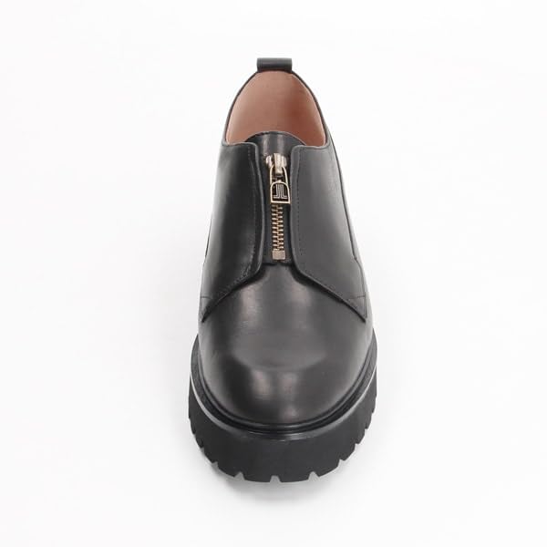 Chaussures à plateforme et plateforme noires cm E [Lanvin Blue] Zip-Up pour femmes 22.0