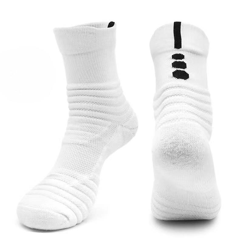 Men's Spring and Autumn Classic Running Basketball Sports Sweat Breathable Tube Socks