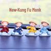 Creative Kung Fu Little Monk Car Air Freshener - Drunken Fist Decor, Set of 4 Monks