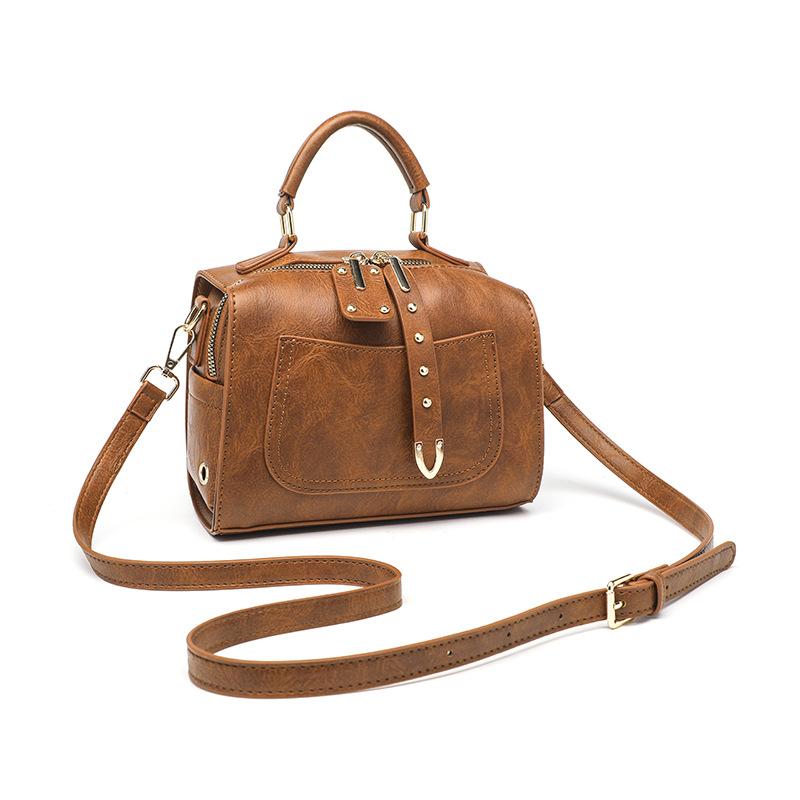 French Niche Retro Fashion Single Shoulder Crossbody Bag Summer Women's Bag Boston Pillow Tote