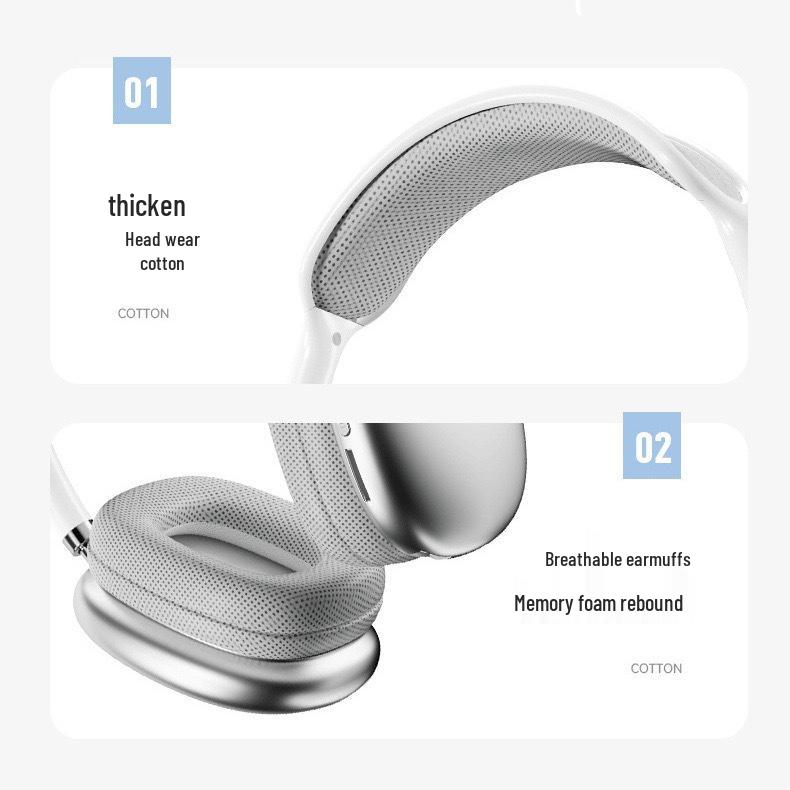 P9ProMax Over-Ear Bluetooth Headphones with Long Battery Life and Deep Bass